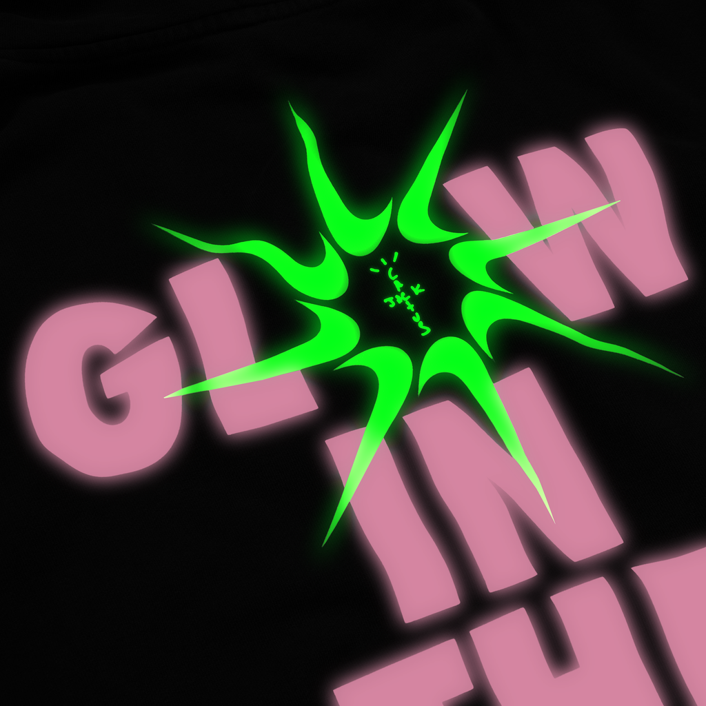 CJ X NIKE T-REXX GLOW IN THE DARK HOODIE (BLACK)