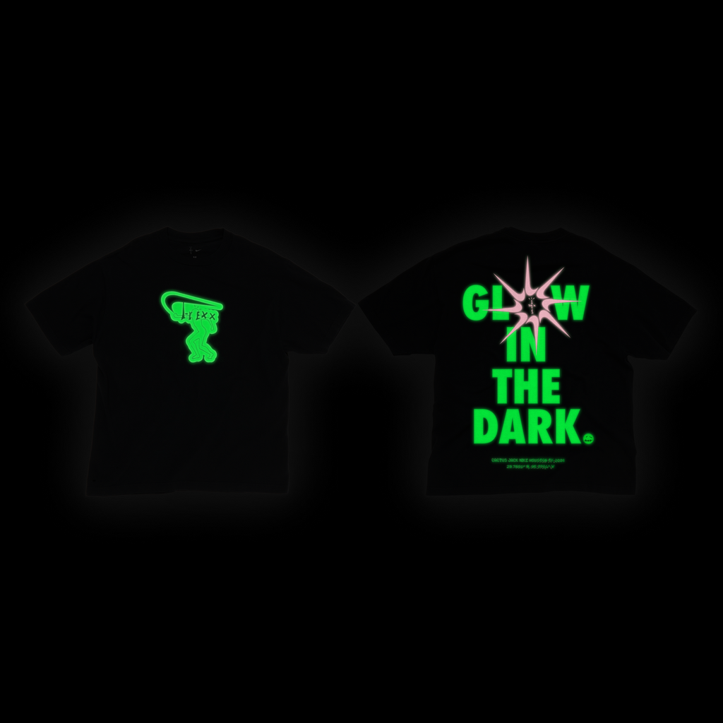CJ X NIKE T-REXX GLOW IN THE DARK TEE (BLACK)