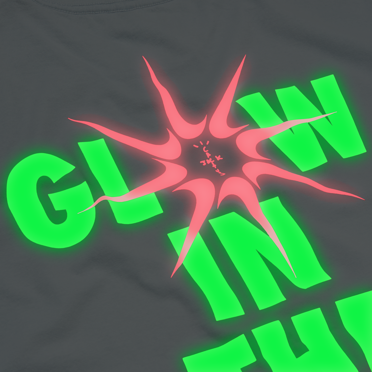 CJ X NIKE T-REXX GLOW IN THE DARK TEE (GRAY)